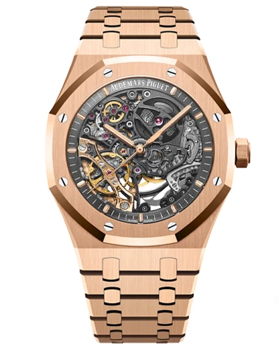 Часы с позолотой Audemars Piguet Royal Oak Double Balance Wheel 15407OR.OO.1220OR.01