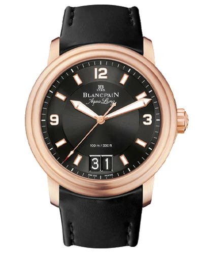 Часы с позолотой Blancpain Leman Aqua Lung 2850B-3630A-64B