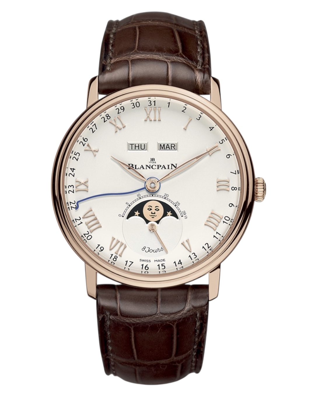 Часы Blancpain Villeret Quantieme Complet 8 Jours 6639-3631-55B
