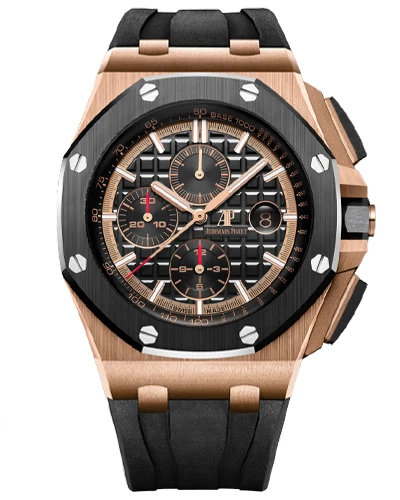 Часы с позолотой Audemars Piguet Royal Oak Offshore Chronograph 26401RO.OO.A002CA.02