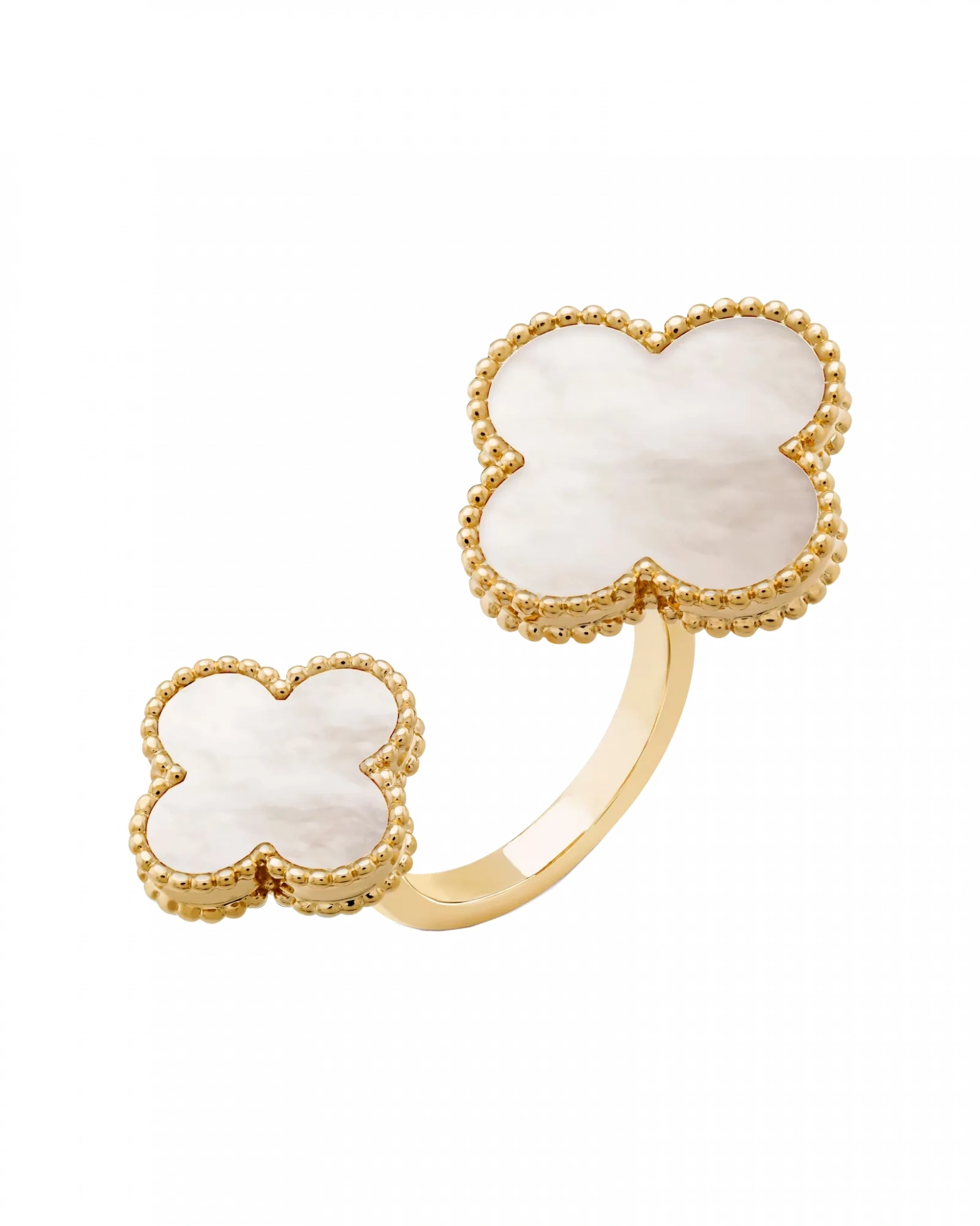 Кольцо на два пальца Van Cleef Magic Alhambra VCARN05500